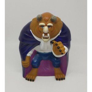 Vintage Disney's Beauty and The Beast Hand Puppet Toy Figure Pizza Hut 1990s